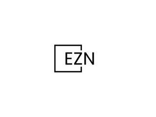 EZN Letter Initial Logo Design Vector Illustration