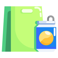 Recycling_Recyclable material flat icon,linear,outline,graphic,illustration