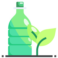 Recycling_Reusability flat icon,linear,outline,graphic,illustration