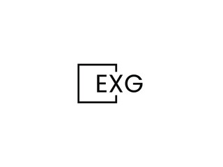 Obraz premium EXG Letter Initial Logo Design Vector Illustration