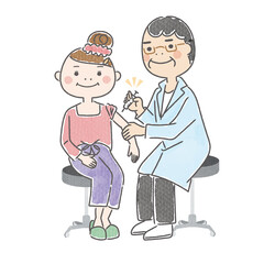 予防接種　マスクなし7