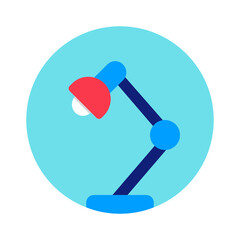 Lamp , Education flat icon.