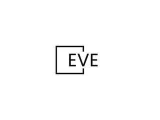 EVE Letter Initial Logo Design Vector Illustration