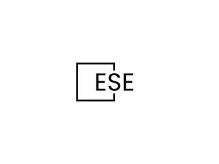ESE Letter Initial Logo Design Vector Illustration