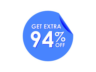 Get Extra 94% percent off Sale Round sticker