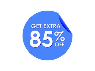 Get Extra 85% percent off Sale Round sticker