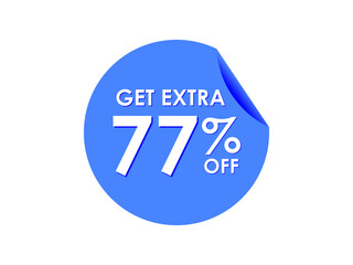 Get Extra 77% percent off Sale Round sticker