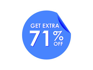 Get Extra 71% percent off Sale Round sticker