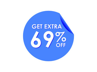 Get Extra 69% percent off Sale Round sticker
