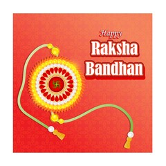 vector illustration for Indian festival Raksha Bandhan means Raksha Bandhan