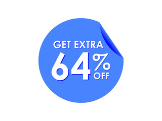 Get Extra 64% percent off Sale Round sticker