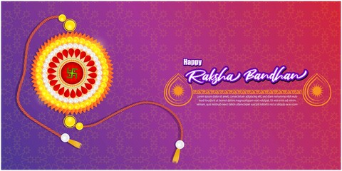vector illustration for Indian festival Raksha Bandhan means Raksha Bandhan