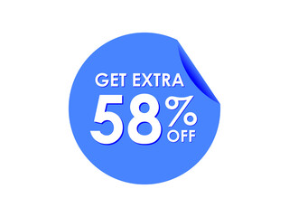 Get Extra 58% percent off Sale Round sticker