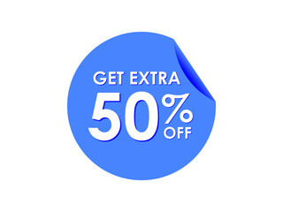 Get Extra 50% percent off Sale Round sticker