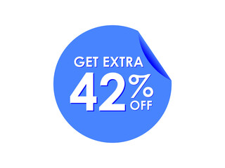 Get Extra 42% percent off Sale Round sticker