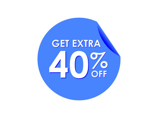 Get Extra 40% percent off Sale Round sticker