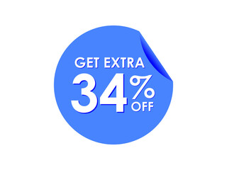 Get Extra 34% percent off Sale Round sticker
