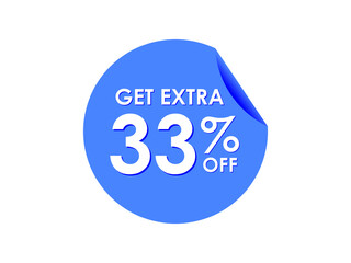 Get Extra 33% percent off Sale Round sticker