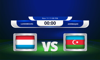 Fifa world cup Qualifier Azerbaijan vs Luxembourg 2022 Football Match