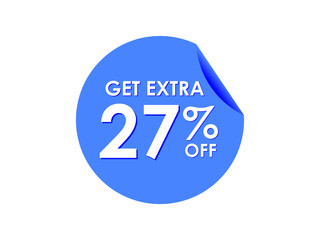 Get Extra 27% percent off Sale Round sticker