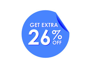 Get Extra 26% percent off Sale Round sticker