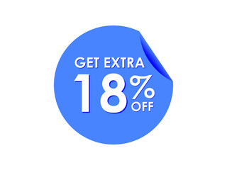 Get Extra 18% percent off Sale Round sticker
