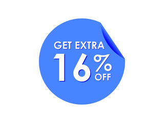 Get Extra 16% percent off Sale Round sticker