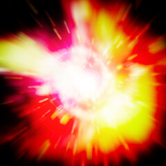 Obraz premium Big bang in space. Science scene. The elements of this image furnished by NASA.