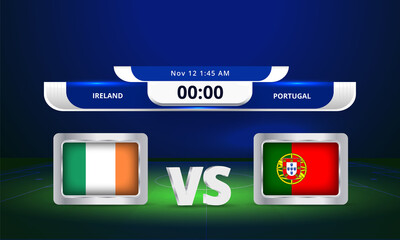 Fifa world cup Qualifier Ireland vs Portugal 2022 Football Match