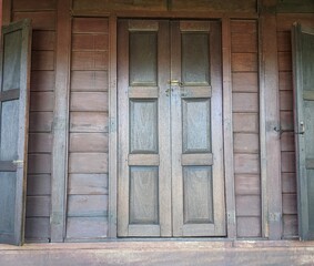 Old wooden door 