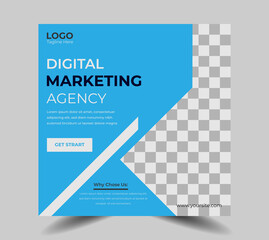 Social media template banner design. Digital marketing vector template design.