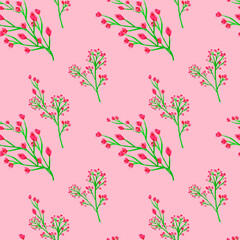 Watercolors, Flowers .Watercolor floral seamless paper, pattern and seamless background. Ideal for printing on fabric and paper or scrapbooking. Hand-painted illustration.Print in a hand-drawn style