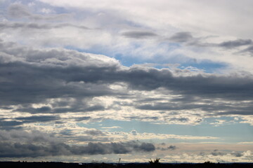Fototapeta na wymiar Big clouds in the sky