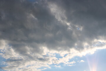 Fototapeta na wymiar Big clouds in the sky