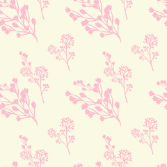Watercolors, Flowers .Watercolor floral seamless paper, pattern and seamless background. Ideal for printing on fabric and paper or scrapbooking. Hand-painted illustration.Print in a hand-drawn style