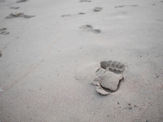 footprint in the sand