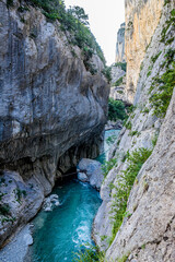 Le long du sentier Blanc-Martel dans les gorges du Verdon