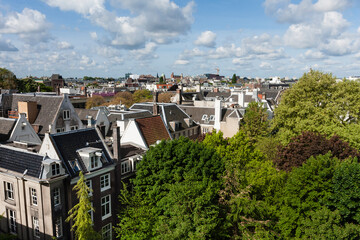 Fototapeta na wymiar Stadsbeeld van Amsterdam, Cityscape of Amsterdam