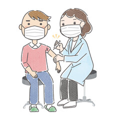 予防接種　マスクあり　6