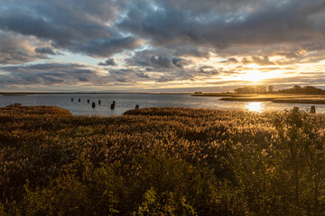 early morning on the North Sea in Germany