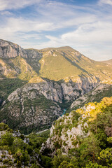 Vue depuis le Belvédère du col d'illoire des Verdon ou Grand Canyon du Verdon