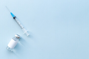 Coronavirus vaccine vial bottle for injection