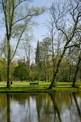 Fototapeta na wymiar Stadspark in Amsterdam, Citypark in Amsterdam