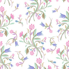Floral Bouquet Seamless Pattern.
