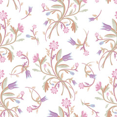 Fototapeta na wymiar Floral Bouquet Seamless Pattern.