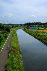 landscape with river and sky
