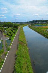 bridge over river in the city