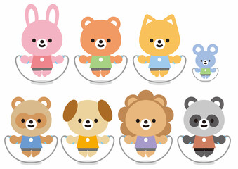 可愛いアニマルミックス