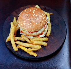 Double Chicken Burger double patty