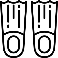 flippers outline icon © tulpahn